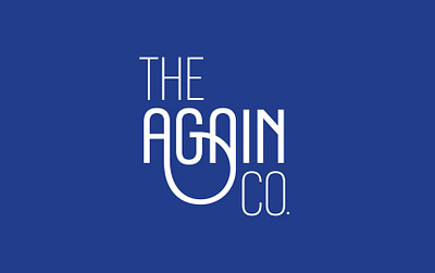 The Again Co. Logotype brand brand design brand identity design branding custom letter design hand lettering hand made handwritten illustration letterform lettering logo logotype sans serif typeface typography vector wordmark