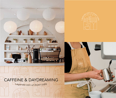 🟠 Caffeine & Daydreaming branding design graphic design logo ui
