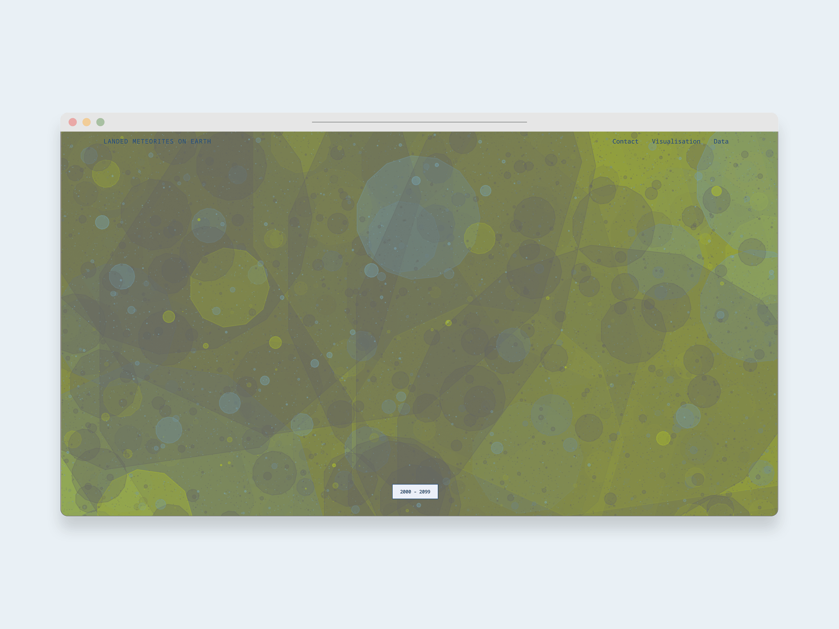 Meteorites drawing our world | a data exploration d3 data art data visualization dataviz generative art p5 ui web web design webdesign website