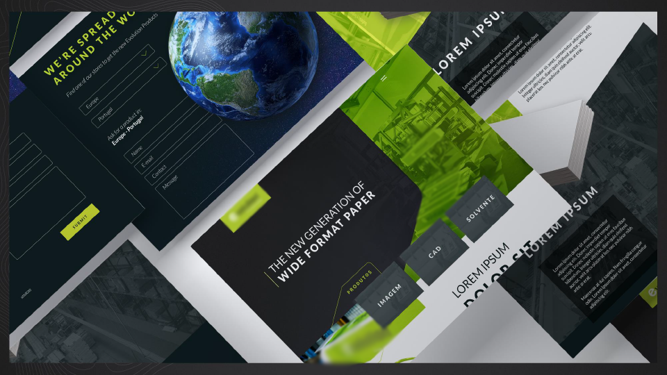 Landing page for a paper factory @matildedigital graphic design iade landing page matilde ferreira matilde.digital paper factory ui design ui ux web design