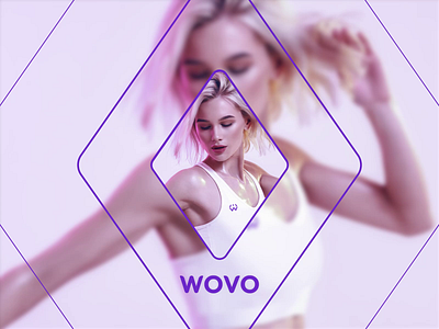 WOVO - Fitness Branding after effect agency beauty brand brand design brand identity branding branding design creative logo design designer dribbble fitness graphic design health motion motion design motion graphics purple woman