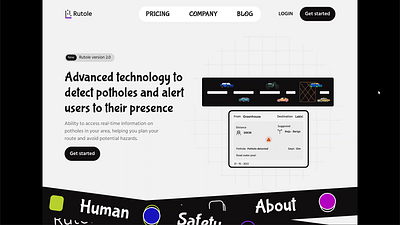 Rutole creative landing page branding landingpage typography ui website