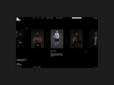 Slava Makshun black dark gallery photo portfolio slider ui webdesign