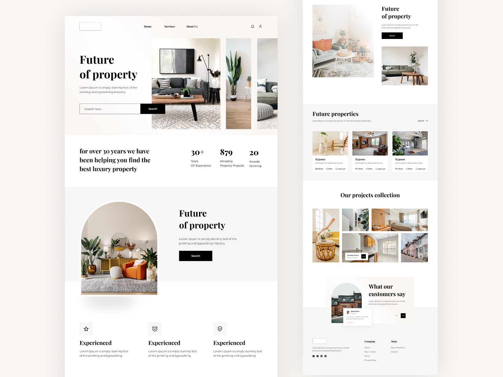 Luxury Real Estate Landing Page by DPI_MEDIA on Dribbble