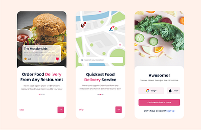 Food Delivery App app design food app food delivery ui ui design ux ux design ux designer