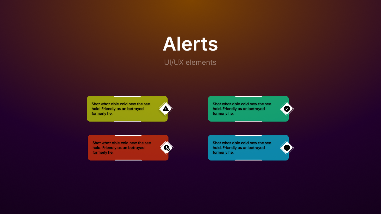 Notification Alerts - UI/UX elements by Tokebi Labs on Dribbble