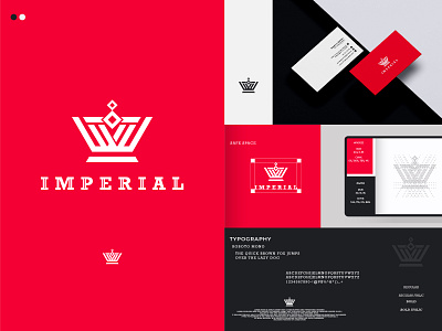 Imperial Logo Design branding custom logo design elegant graphic design illustration logo logo design ui ux vector