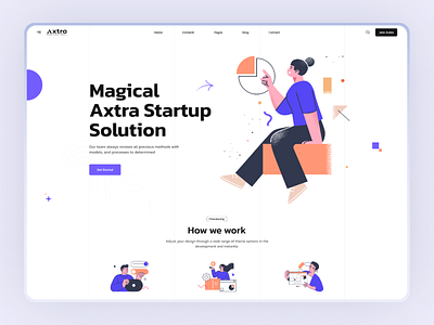 Axtra-Startup Agency agency branding business agency digital agency digital marketing landing page startup typography ui ux web ui design website