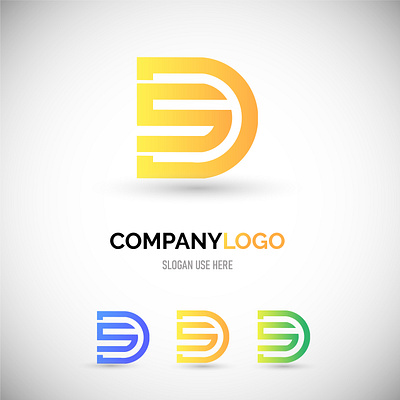 Modern Minimalist D Logo Design abstract logo branding colorful logo custom logo d letter logo design graphic design illustration letter logo minimalist logo word mark logo