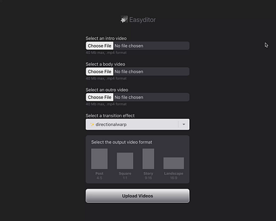 Easyditor 🌠 ui website