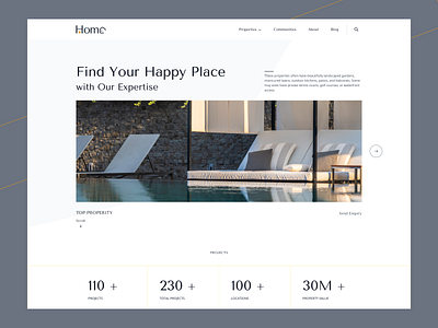 Real Estate Website 🏠 animation apartement architecture building home page house landing page properties property real estate real estate agency real estate website realestate residence ui ux web web design website website design