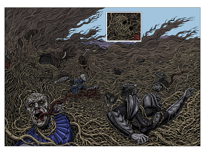 Revenge book comic book dark fantasy digital art drawing graphic graphic novel horror illustration monster