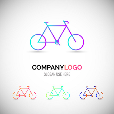 Modern Minimalist Bicycle Logo Design