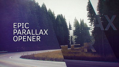 Epic Parallax Opener (AE Template) aftereffects brand broadcast cinematic corporate design event intro logo motiondesign motiongraphics opener pack parallax production promo slideshow social template titles