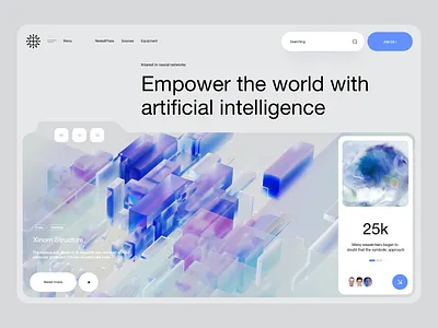 Technology website platform artficial design graphic inteligence landing page platform ui uiux user experience user interface ux web web design web designer website