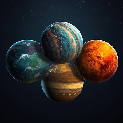 ExoPlanets Cluster branding graphic design illustration website design