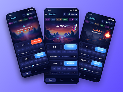 Aviator - Mobile Crash Game app aviator betting blockchain casino crash crypto casino gambling game ios jackpot mines mobile platform poker rocket slots ui ux web design