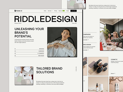 Riddle UI Web Design system (v1.0) dashboard design design system figma figma design landing page minimalist neo brutalism product design ui ui kit ui kit design user interface ux ux design