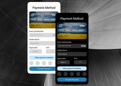 Payment Method Mobile Design dailiui002 design figma form ui webdesign