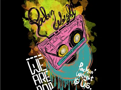 Packin Weight #2nd artwork graphic design hand drawn illustration logo merchandise music streetwear