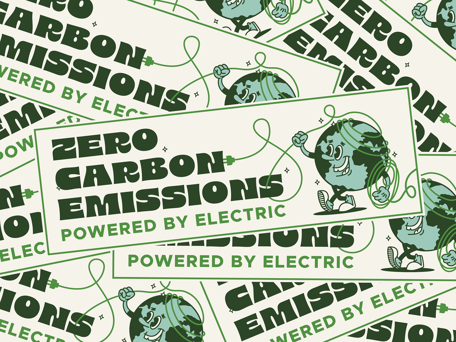 Electric Vehicle Bumper Sticker by Abby Richey on Dribbble