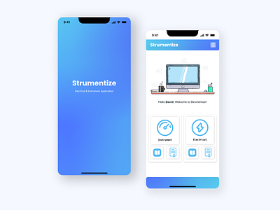 Strumentize - Electrical & Instrument Application app app design application apps business company graphic design ui ui design