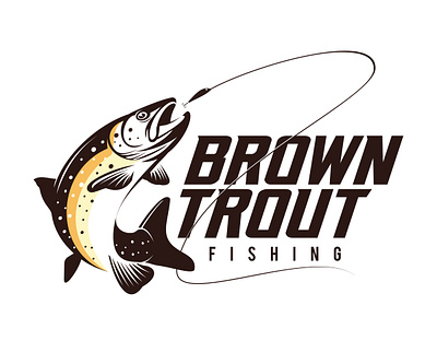 Brown Trout Fishing Logo brown trout trout