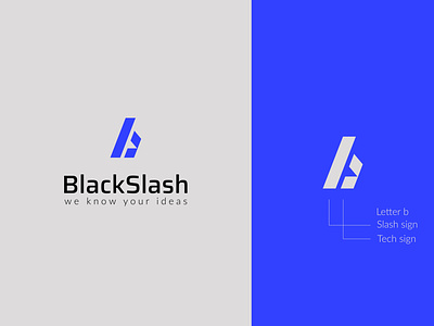 Blackslash logo, letter b tech logo b letter logo b tech logo branding creative logo graphic design logo logo design minimal logo minimal tech modern tech slash tech tech logo technology