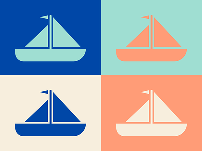 Sailing On A Good Time boat design flat graphic design illustration minimal sailboat sketch