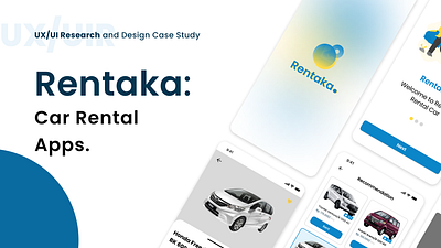 Rentaka: Drive Your Adventure app design illustration typography ui ux