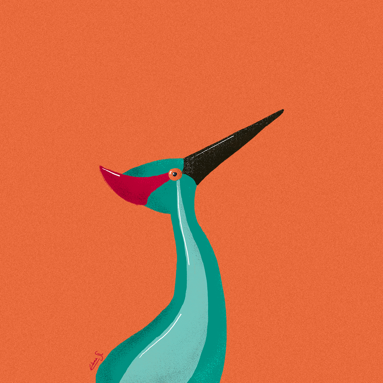 Look at me! 🐦 🐦 2d 2d illustration artwork bird bird character bird design bird illustration brush brush painting character character design colorful concept concept art digital illustrtion illustration look orange procreate procreate illustration