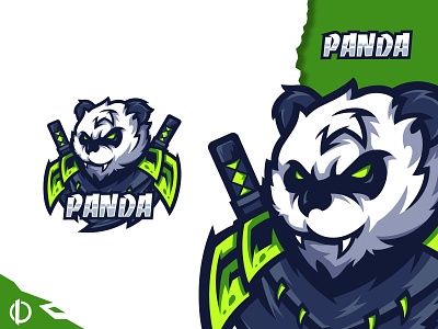 Panda - Mascot Logo Design beast brand identity branding creative design esport esport logo illustration illustrator kungfu panda logo logodesign mascot mascot logo modern panda samurai template vector warior