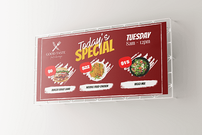 Food Ad Sign Billboard Design