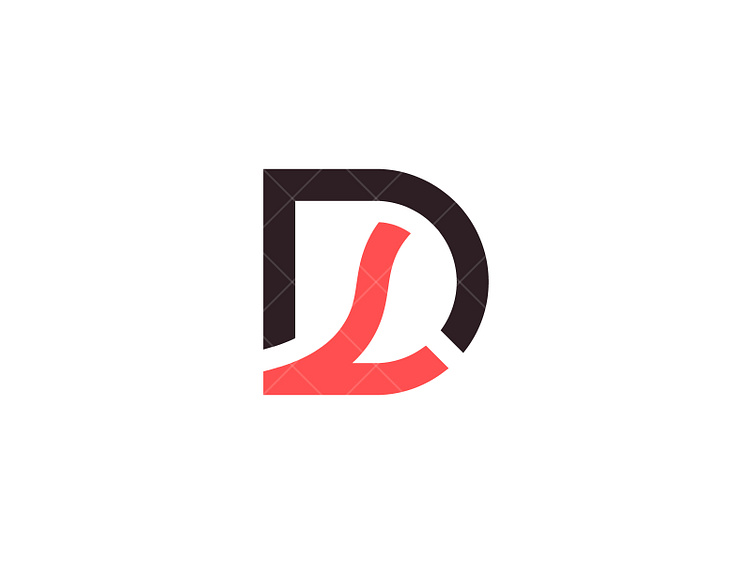 Monogram letter logo D and L, DL LD