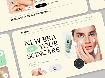 Beauty - Online Store beauty cosmetics minimalism online shop online store ui ui design web webdesign website