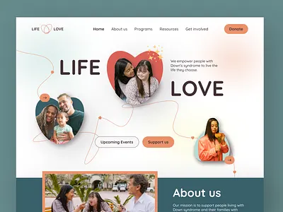 Charity foundation main page website