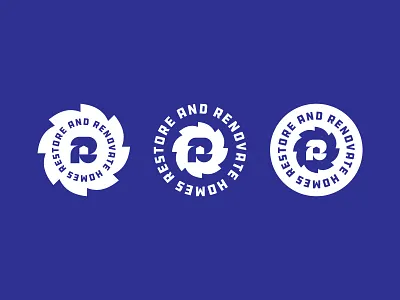 Restore and Renovate Homes Logo branding design logo type typography vector wordmark