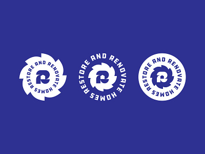 Restore and Renovate Homes Logo branding design logo type typography vector wordmark