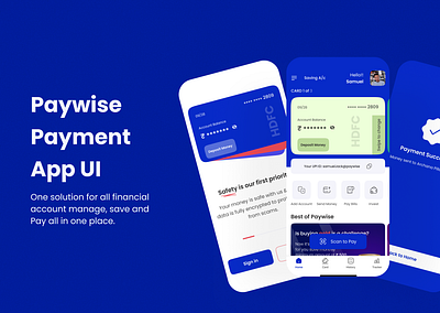 Paywise App UI app appdesigning designing fintech ui uiux userinterface ux