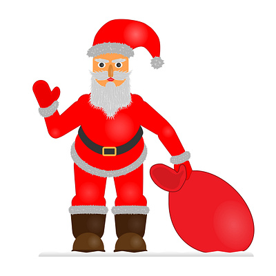 Santa branding design graphic design illustration logo vector