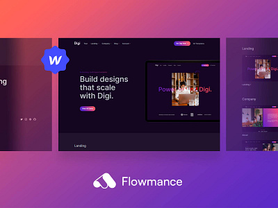 Digi – Startup Webflow Template design startuptemplate webflowtemplate websitedesign