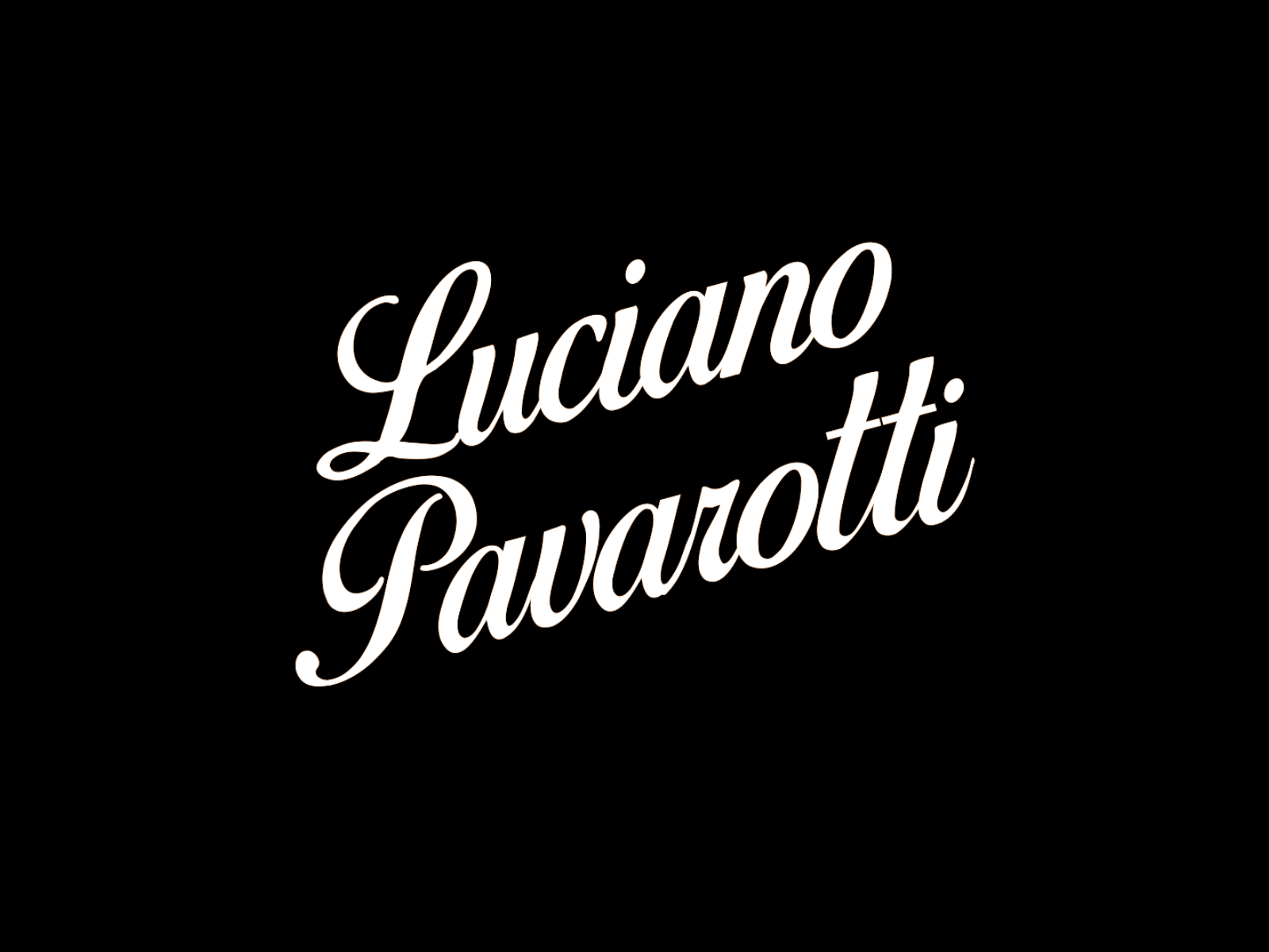 Luciano Pavarotti Type Animation adobeaftereffects after effects animation calligraphy graphic design illustration intro kinetic typography lettering logo logo and branding logo motion logoanimation logodesign logos logotype motion graphics motiongraphics type animation ui