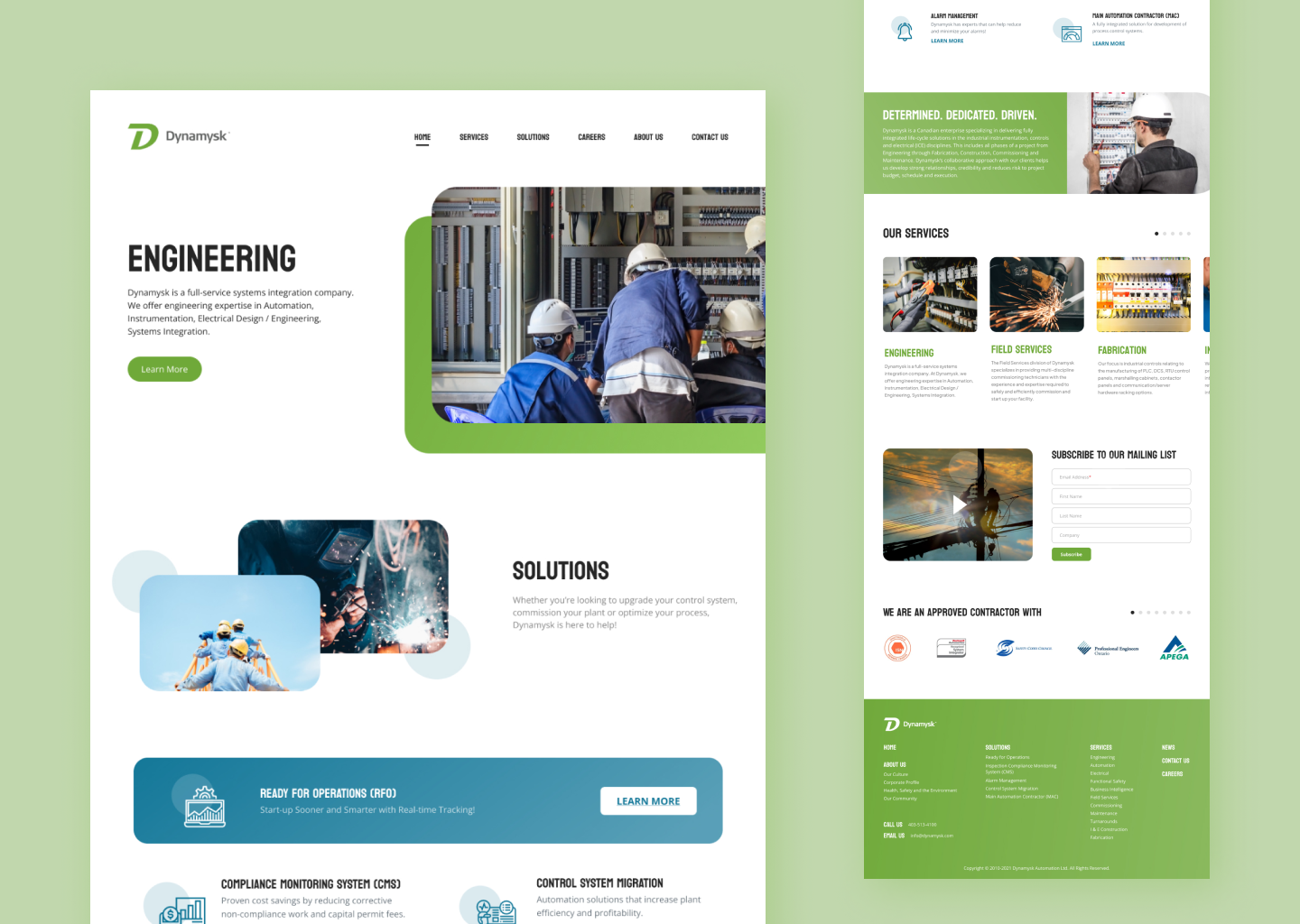 Engineering Website by Jianne Paulo on Dribbble