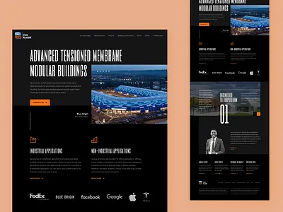 Engineering Website design landing page ui ux web