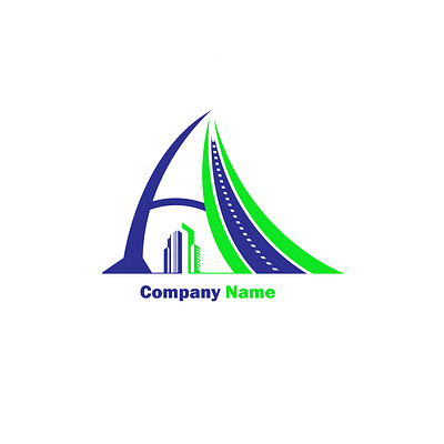 A road and house logo design alogo design graphic design house logo illustration logo logo design logos loo road logo design