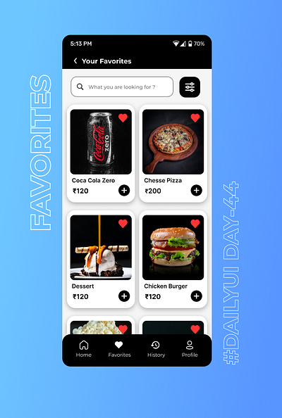 Favorites #DailyUI Day-44 appdesign appshots dailyui design favorites figma graphic design ui uiux userinterface