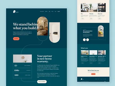 Home Website design landing page ui ux web