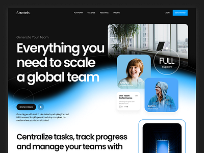 Stretch - Centralize Task To Be Easy app branding design illustration team ui ui design ux web website
