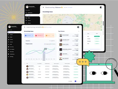 Redesign of an admin panel for a taxi booking app | Modsen app design typography ux