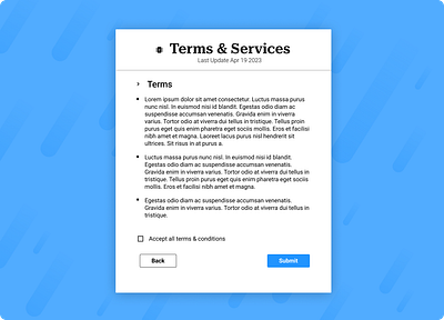 #DailyUI, Day-089:- Terms & Services branding concept dailyui dailyuichallenge day089 design services terms ui